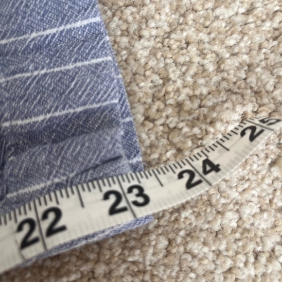 Abercrombie & Fitch Blue White Striped Linen Pants Size XS - Picture 13 of 13